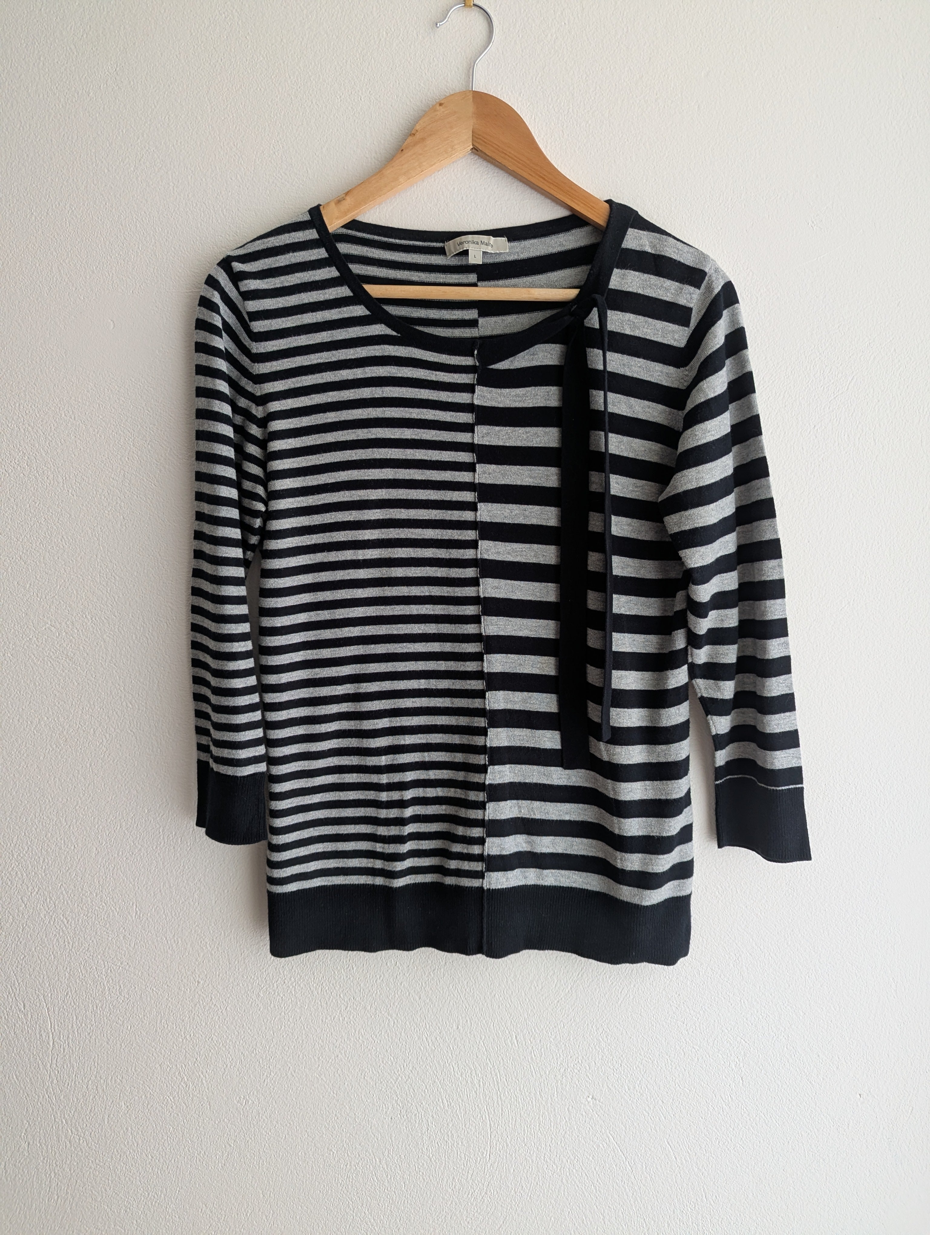 Veronika Maine Cotton Stripe Knit Top