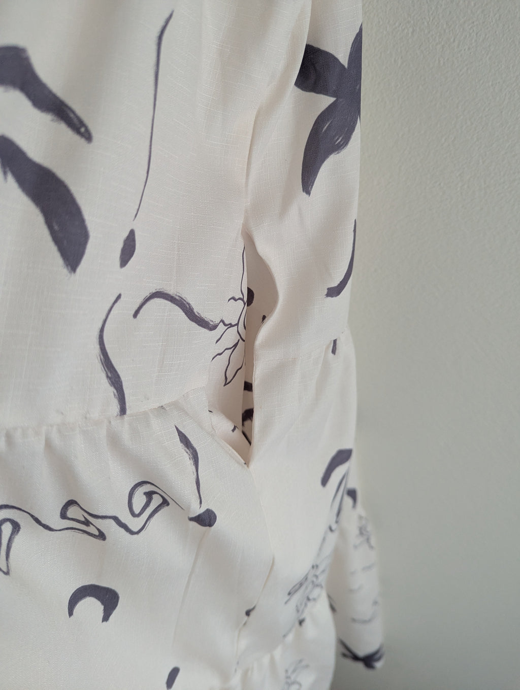 Delilah Beach Print Tiered dress
