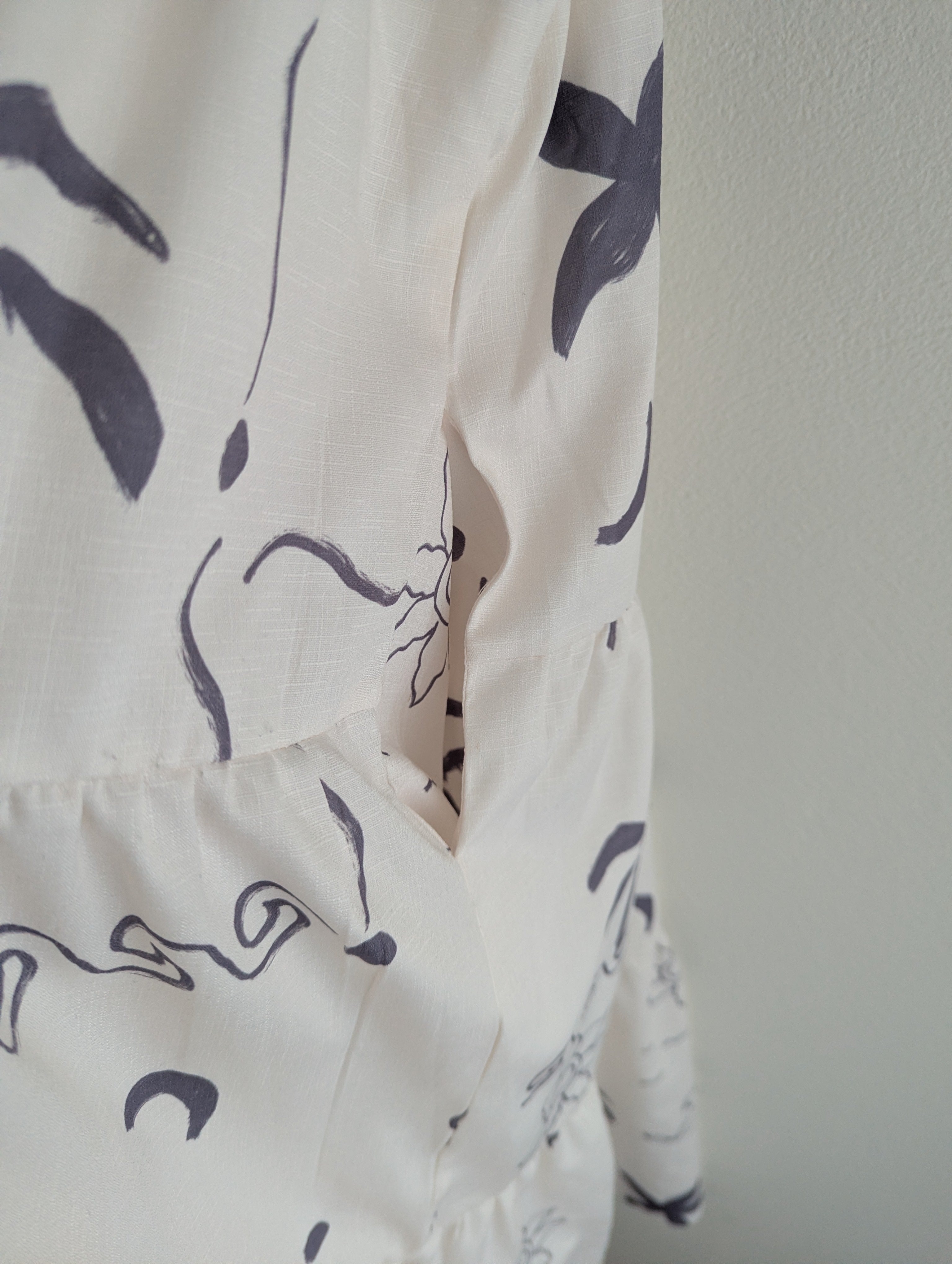 Delilah Beach Print Tiered dress