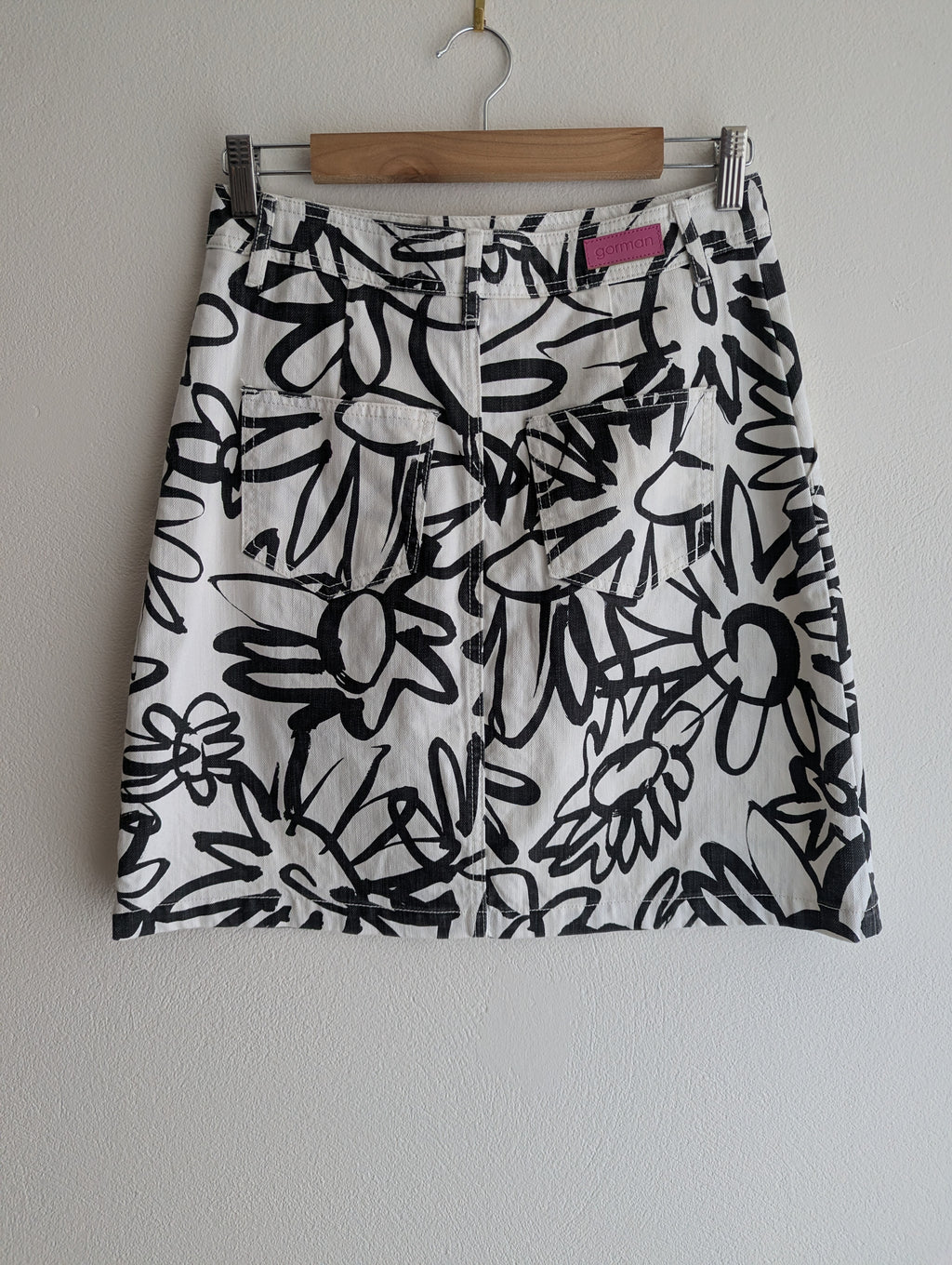 Gorman Denim Black & White Skirt