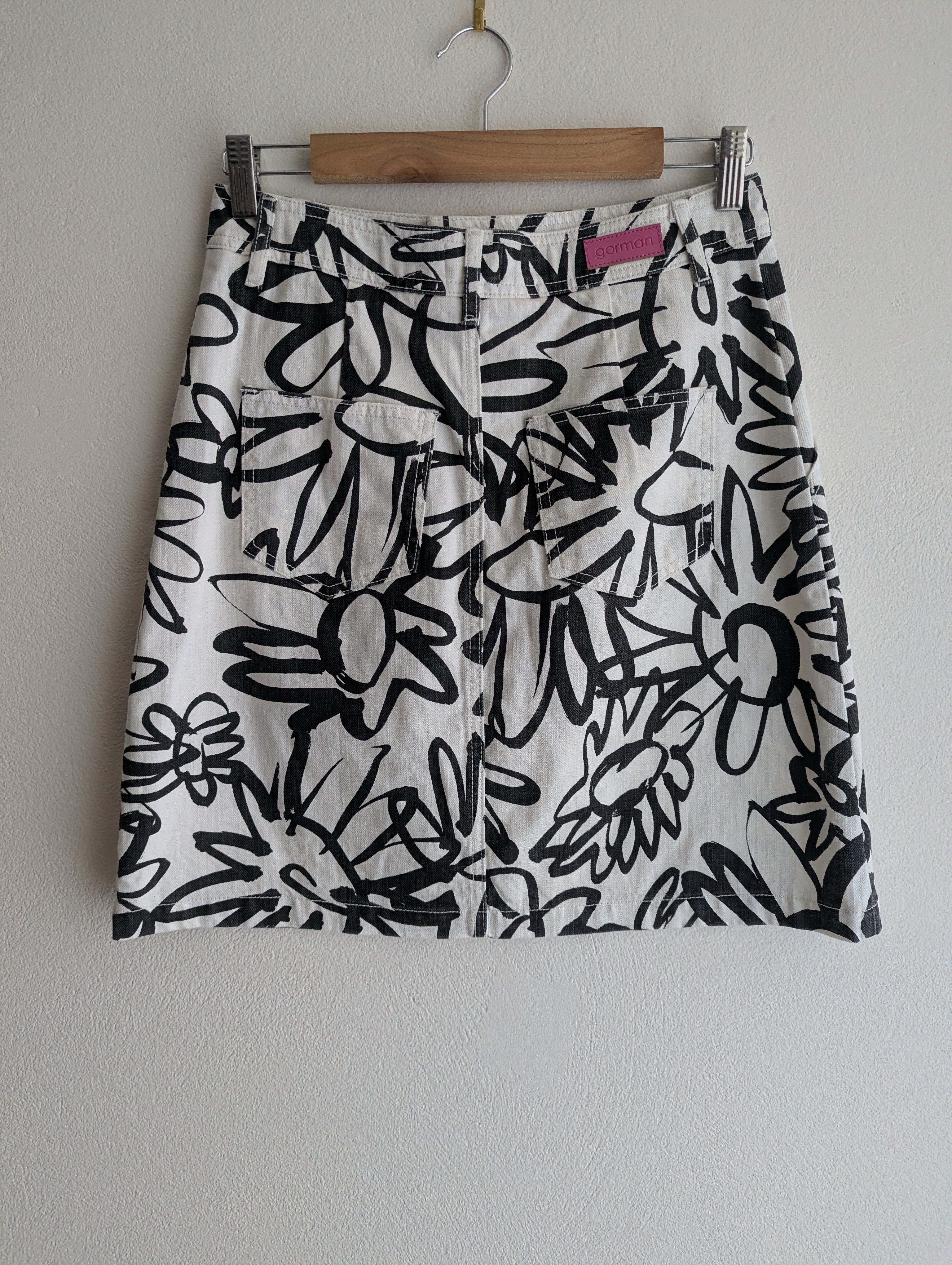 Gorman Denim Black & White Skirt