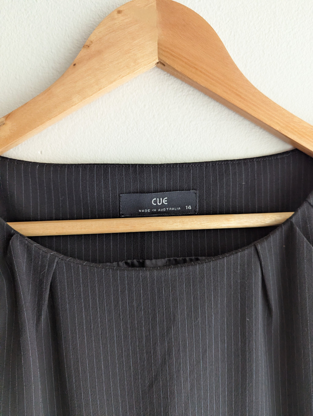 Cue Pinstripe Sleeveless Dress