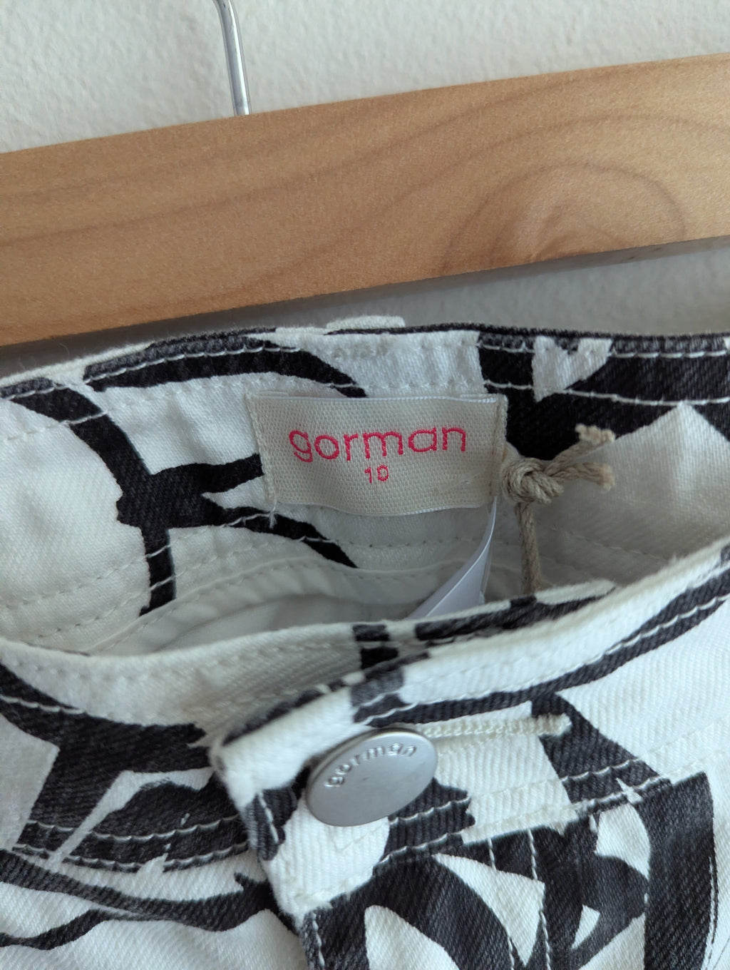 Gorman Denim Black & White Skirt