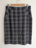 Cue in the City Check Skirt