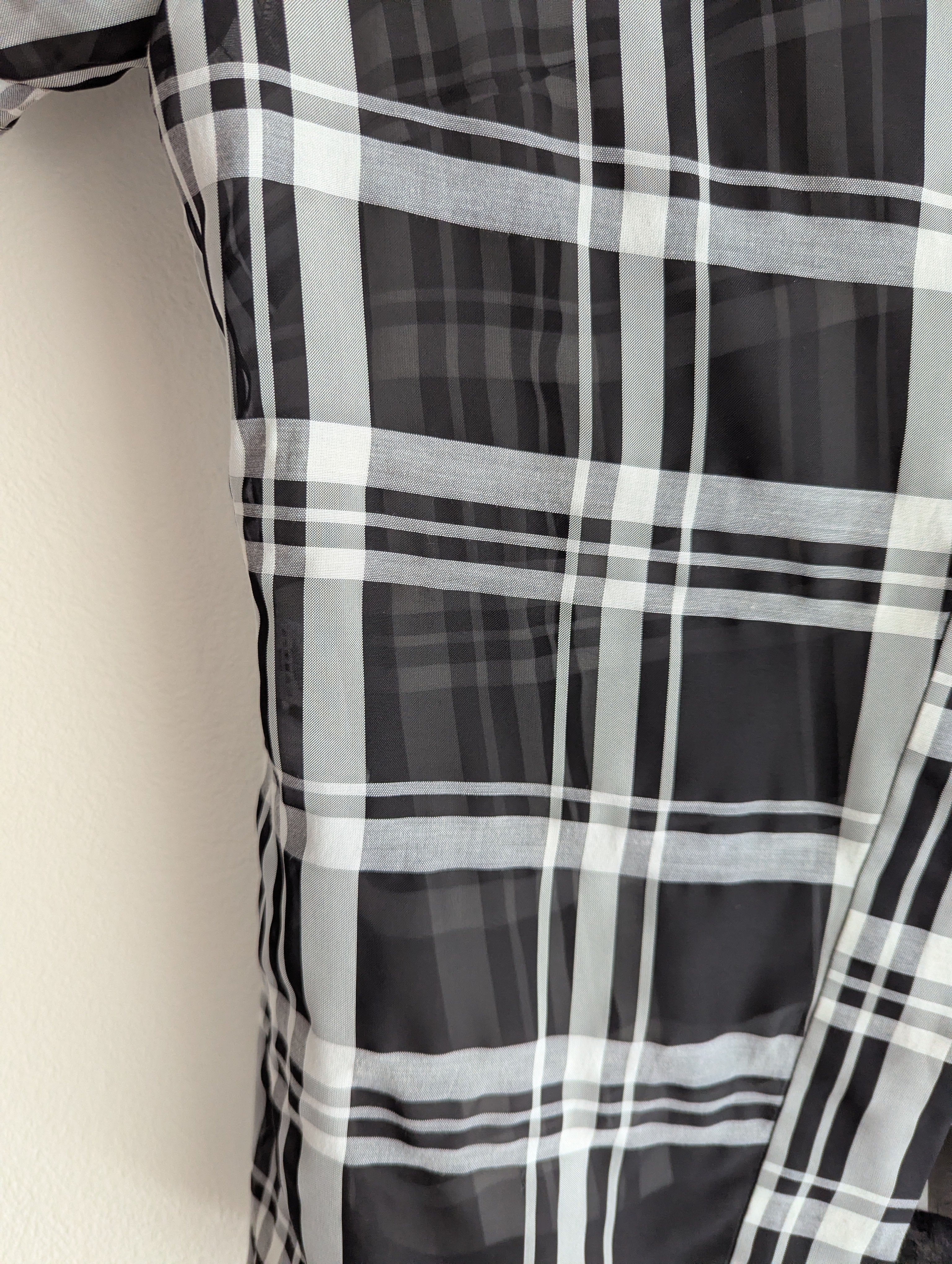 Veronika Maine Sheer Check Top