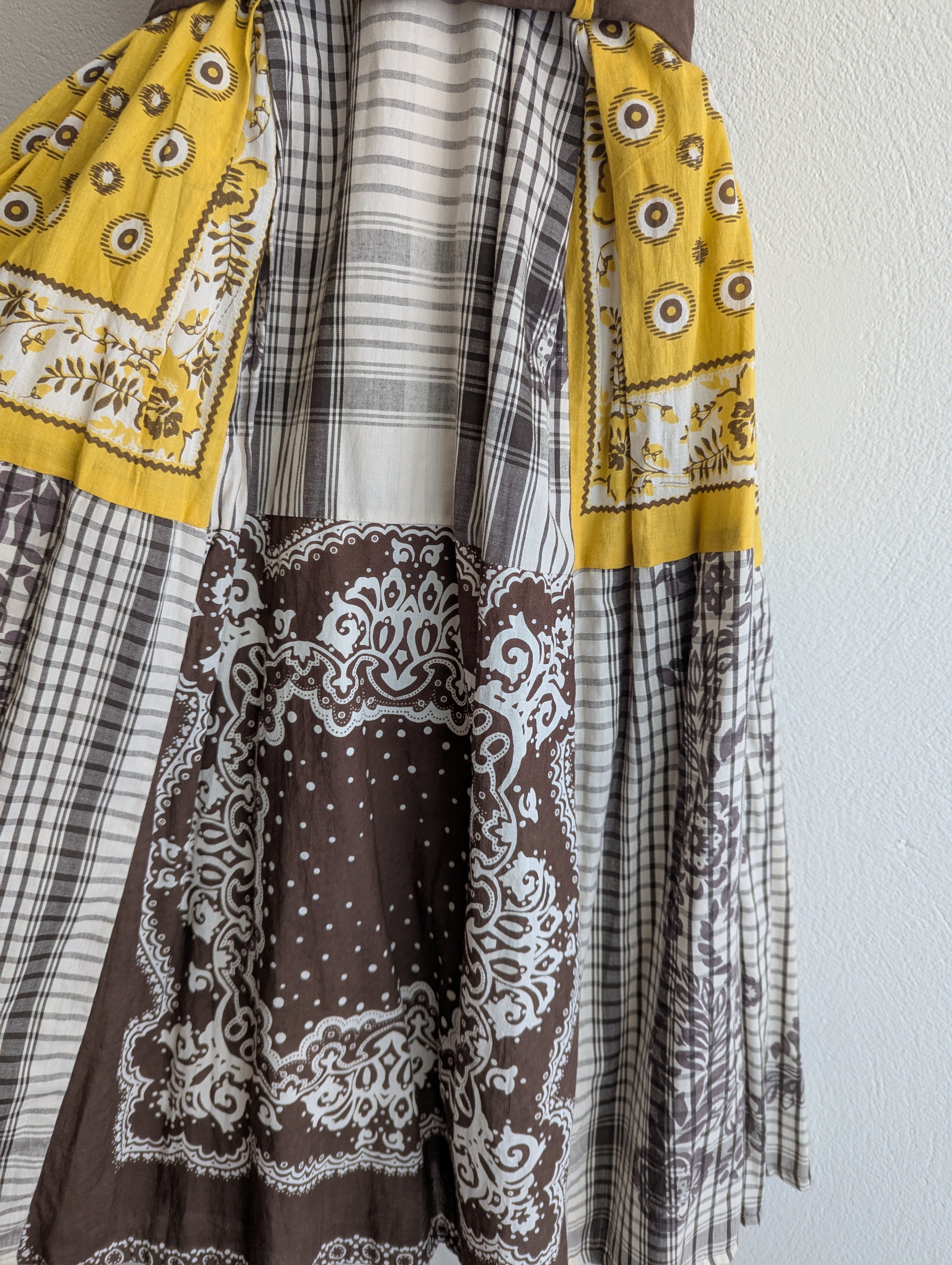 Derhy Yellow Button-Down Dress