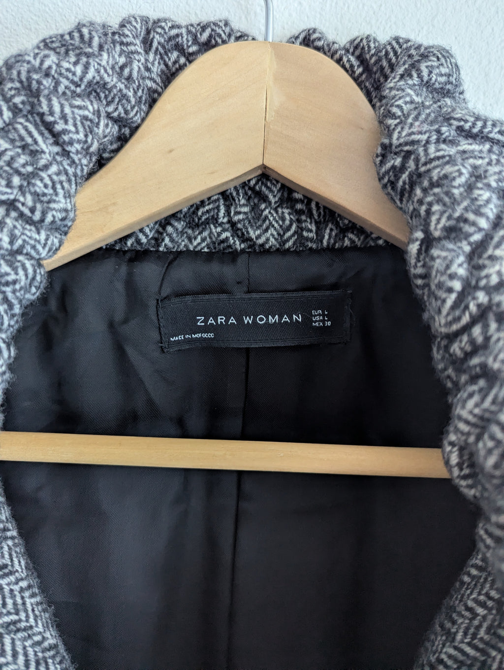 Zara Grey Wool Coat
