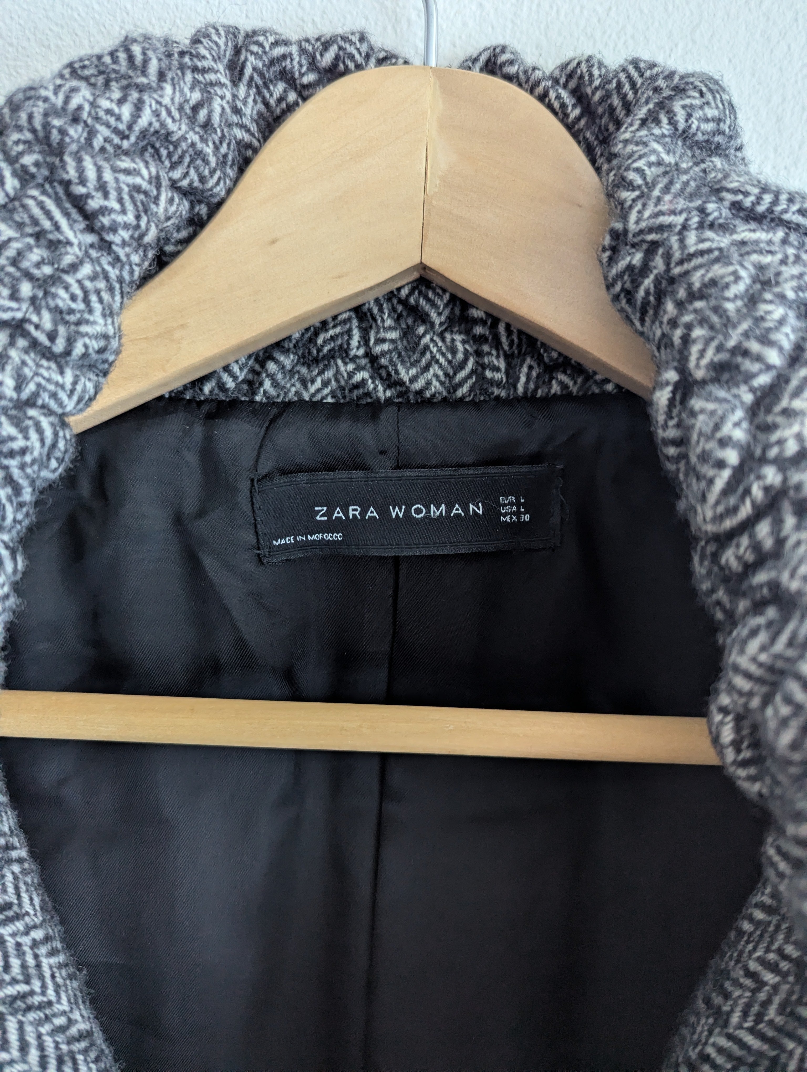 Zara Grey Wool Coat