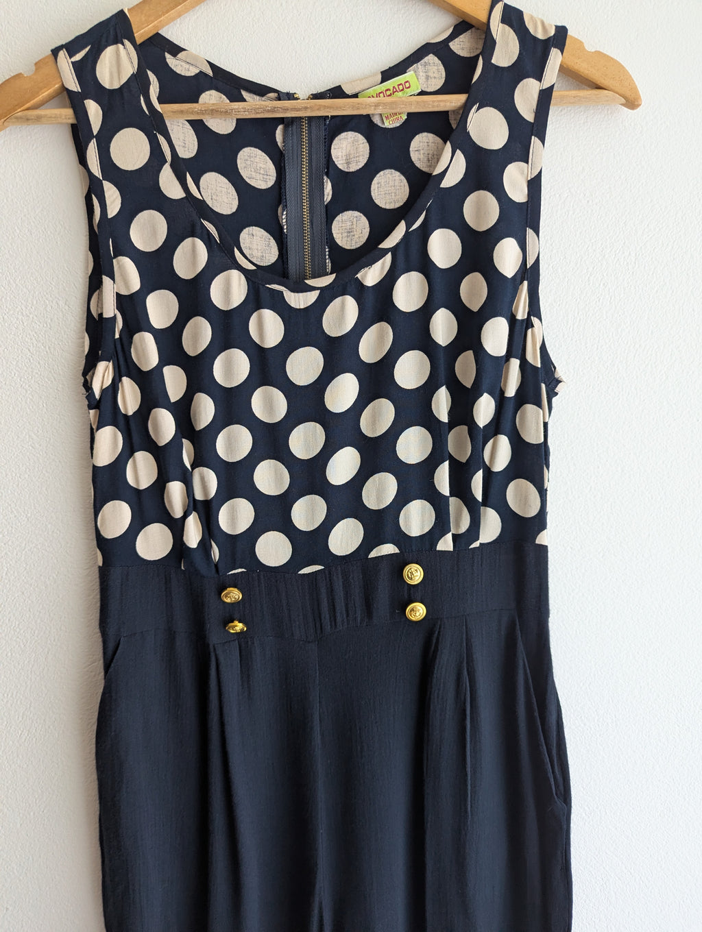 Avocado Polka Dot Playsuit