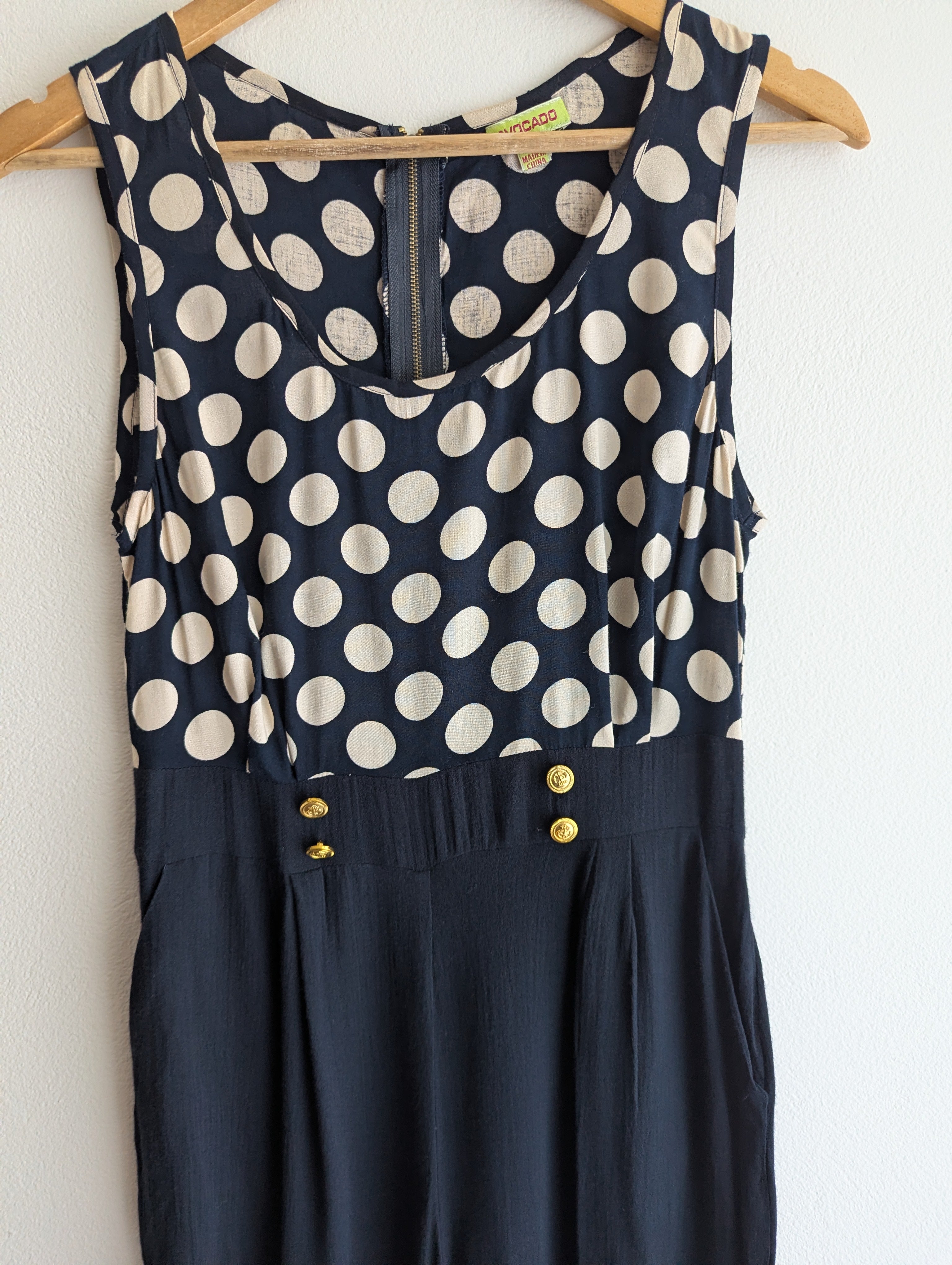Avocado Polka Dot Playsuit