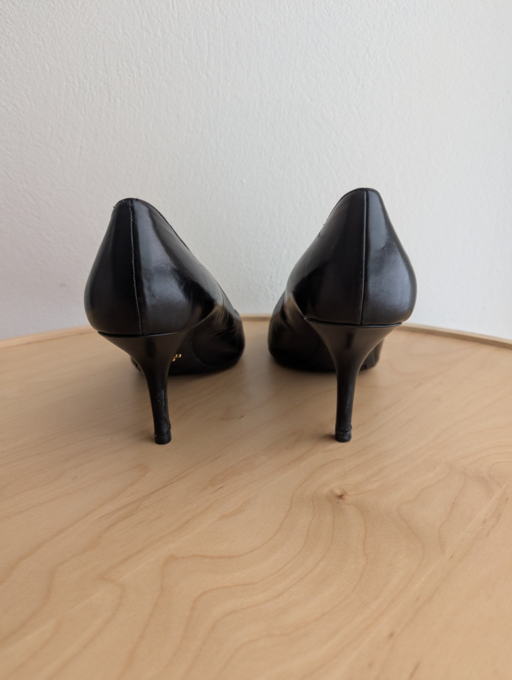 Prada Black Leather Pumps