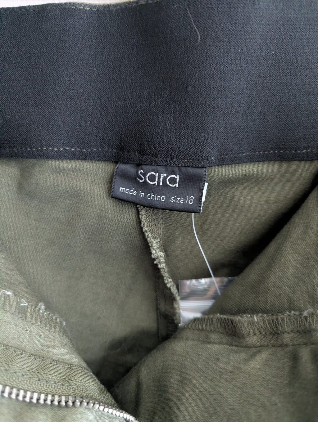 Sara Seam Detail Khaki Pants
