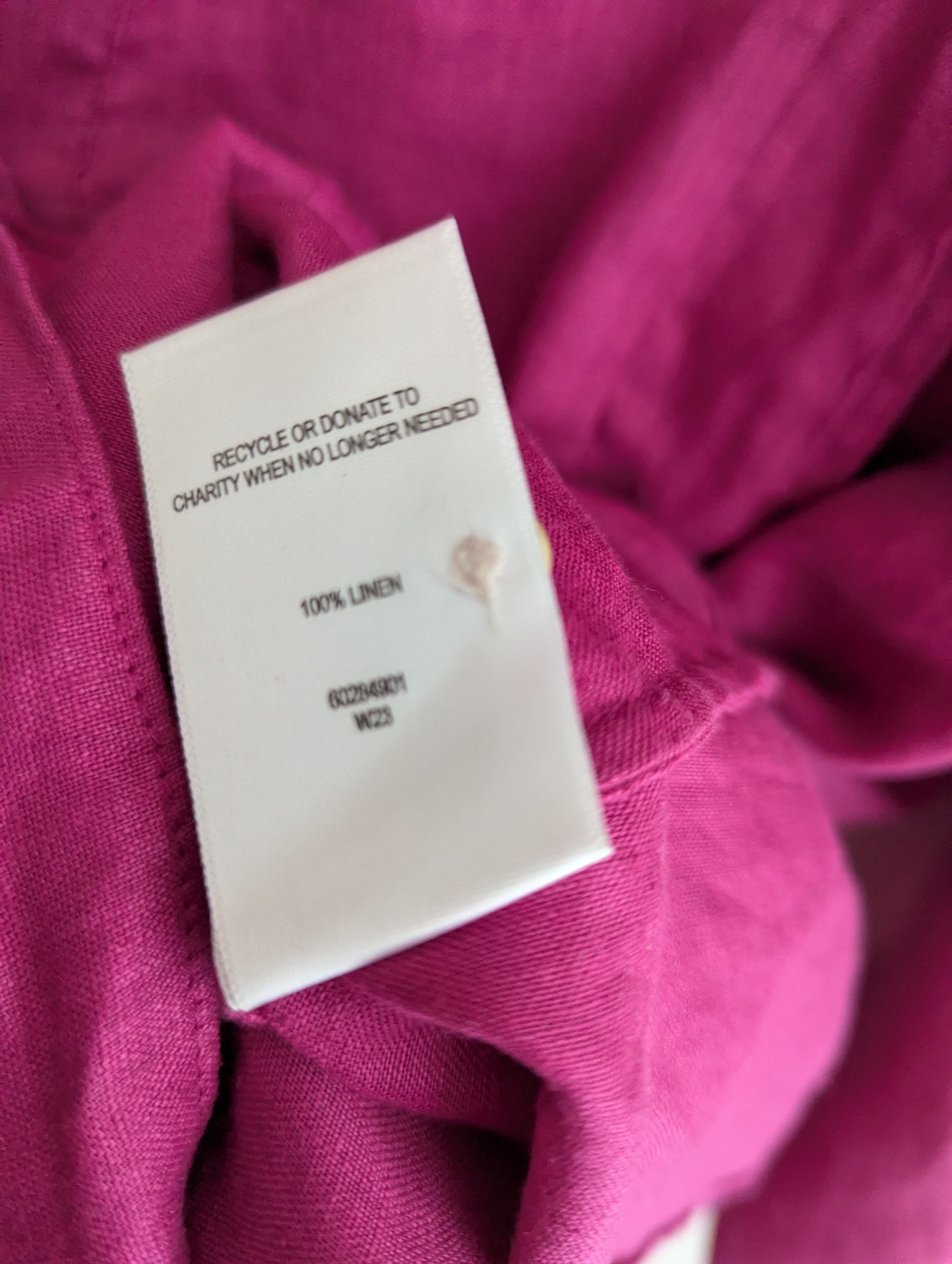 Witchery Magenta Linen Shirt