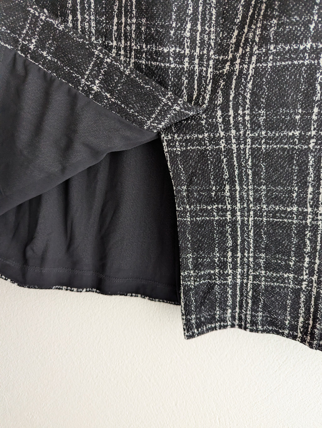 Cue in the City Check Skirt