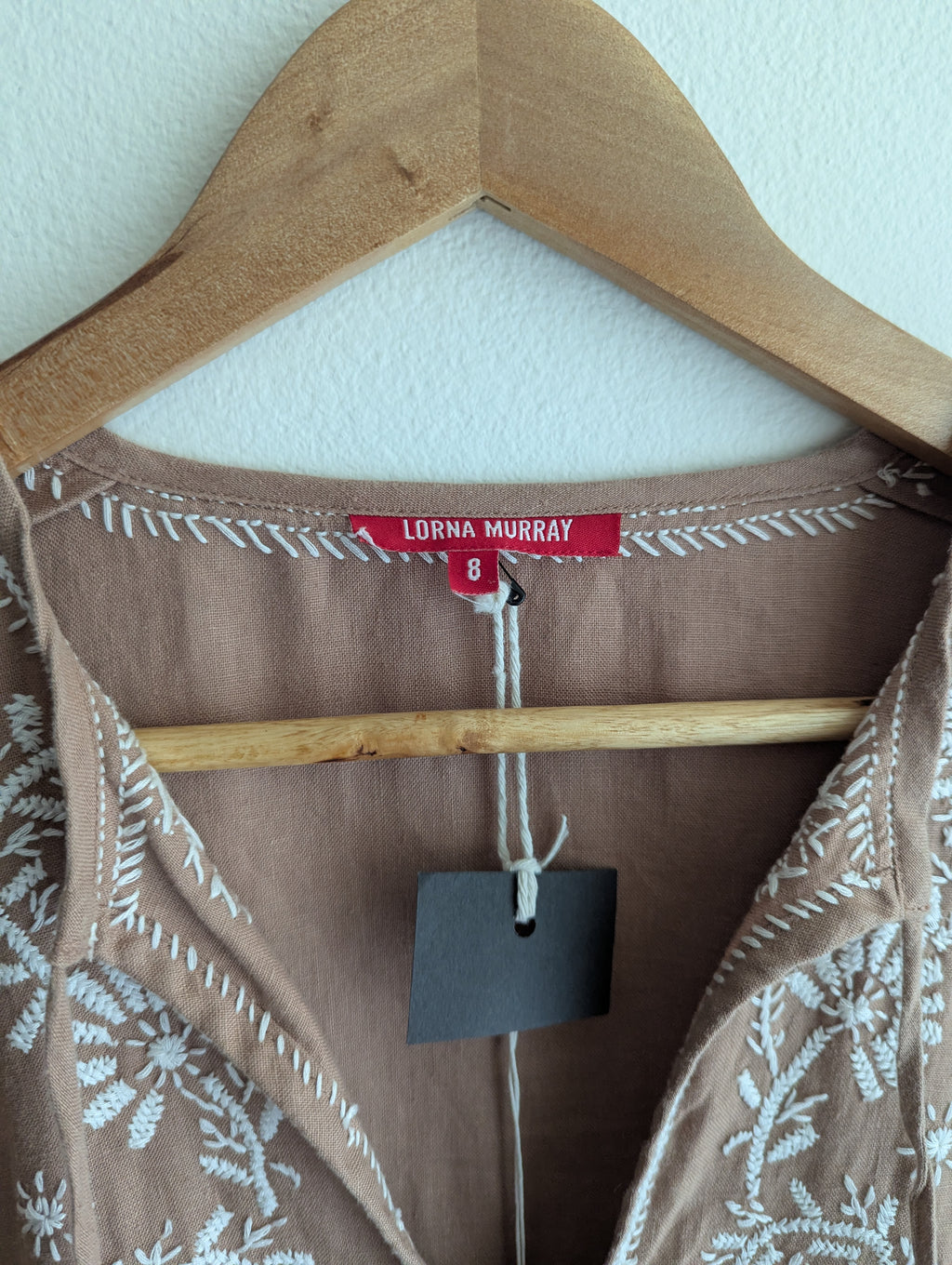Lorna Murray Linen Embroidered Dress