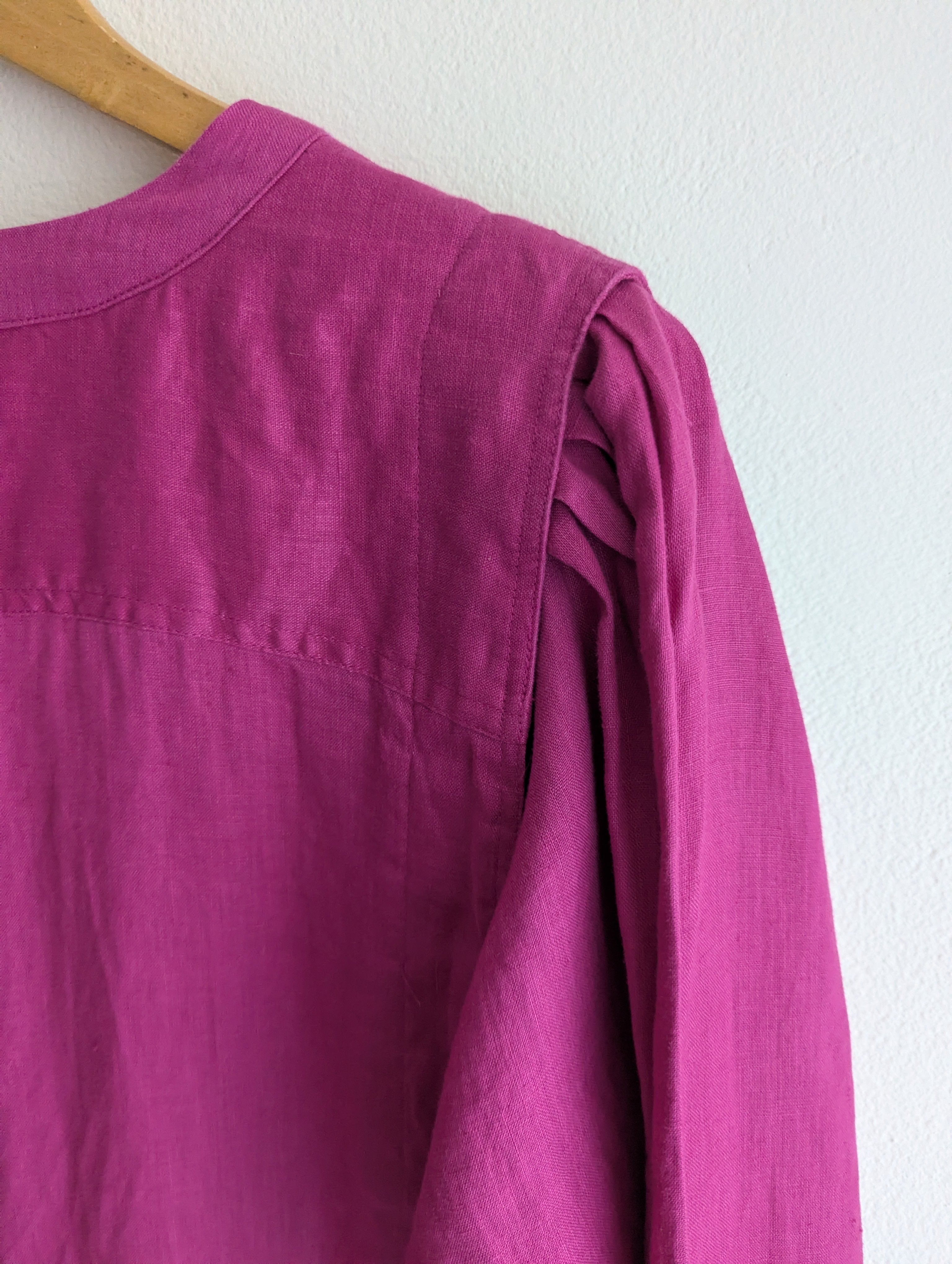 Witchery Magenta Linen Shirt