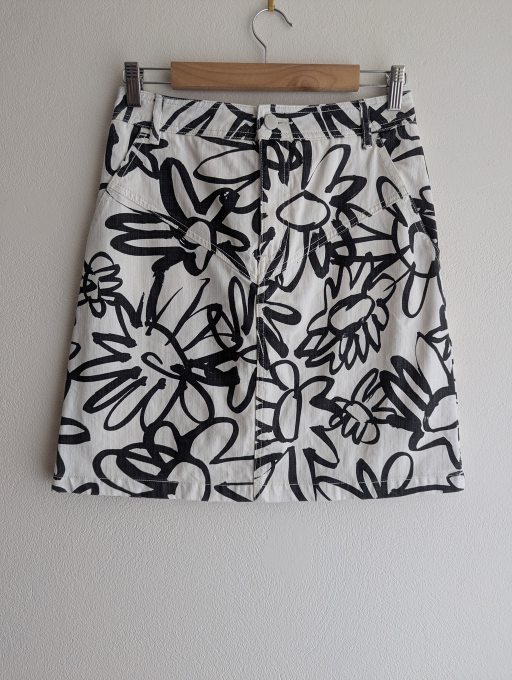 Gorman Denim Black & White Skirt