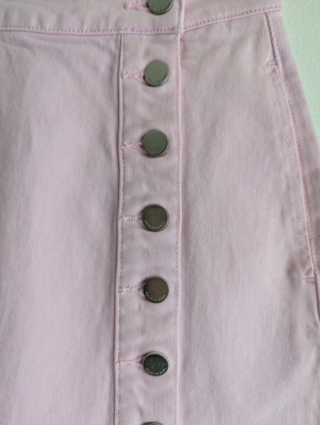 Country Road Pink Denim Mini Skirt