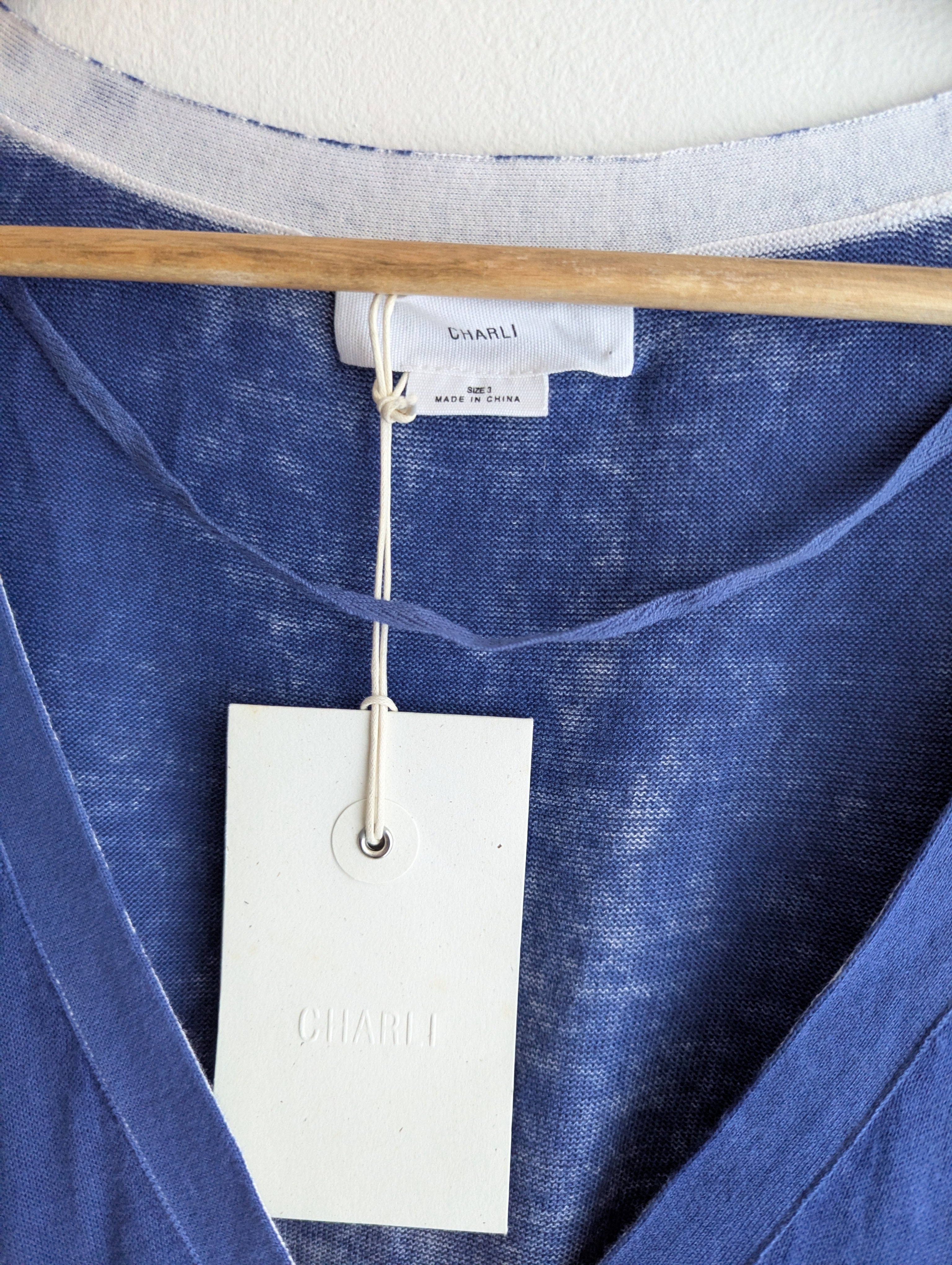 Charli Hand-dyed Cotton Navy Cardigan