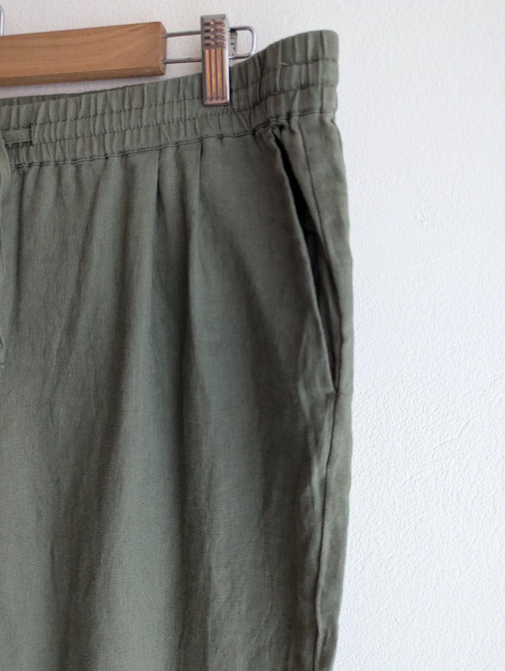 Sussan Linen Khaki Trousers