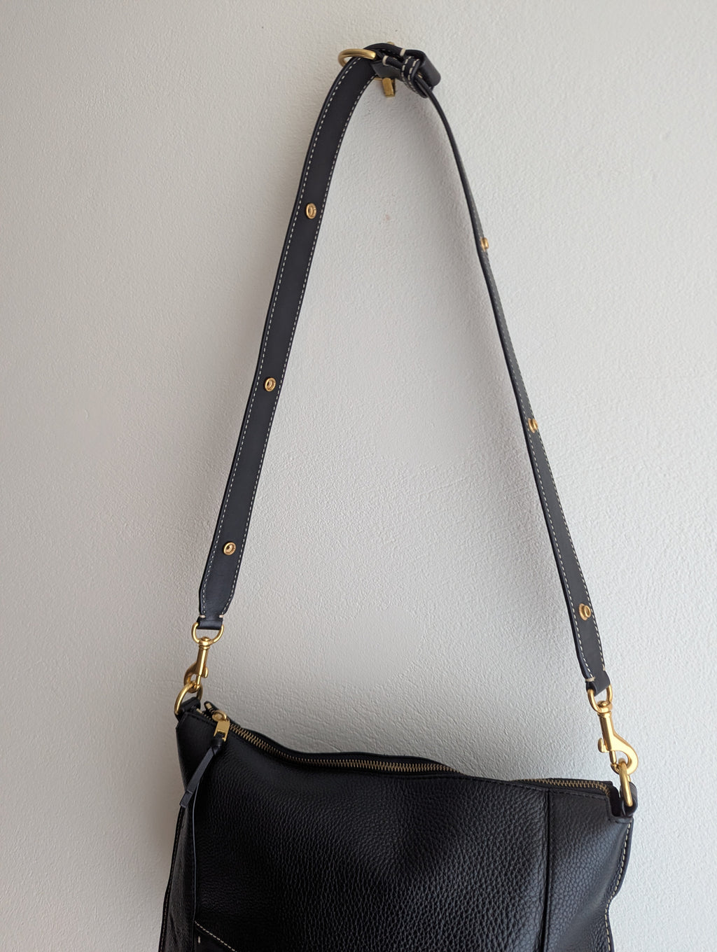 Oroton Black Leather Tote