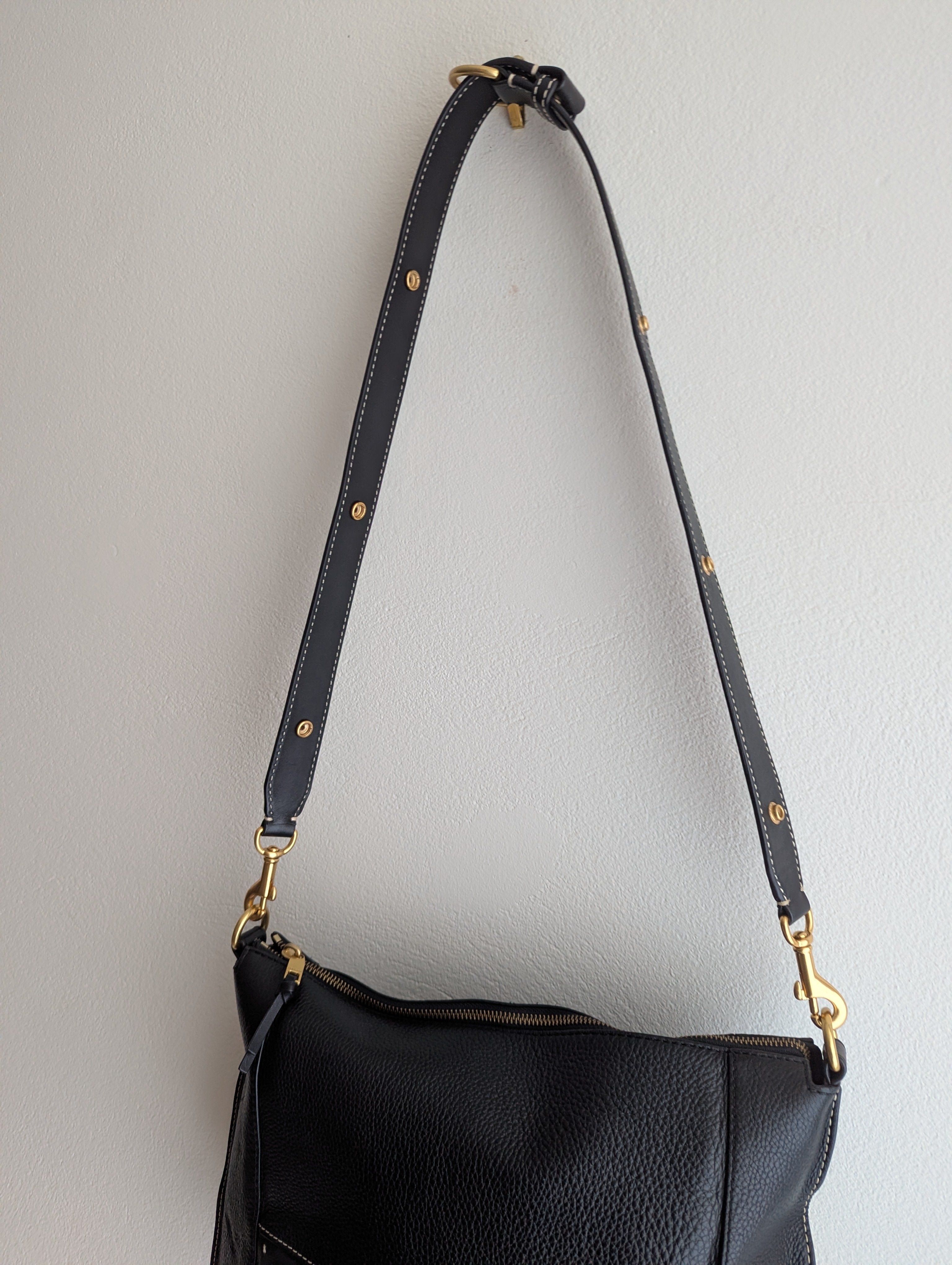 Oroton Black Leather Tote