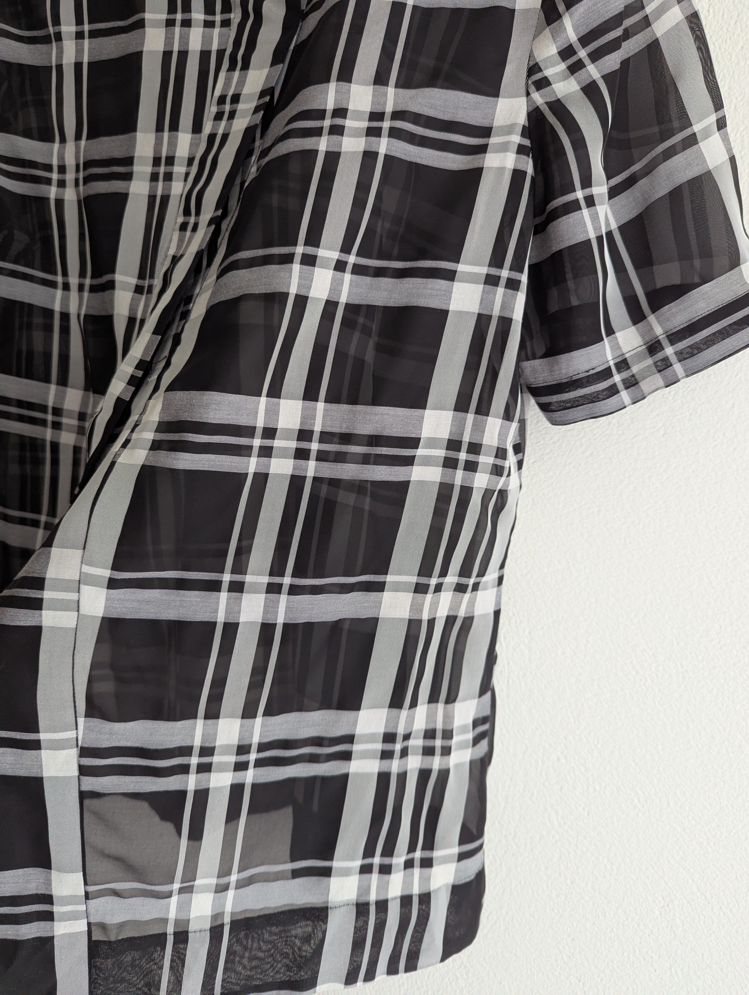 Veronika Maine Sheer Check Top